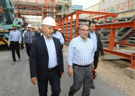 مدیرعامل پتروشیمی بندر امام در جریان بازدید از پروژه راهبردی هایکوی پتروشیمی کارون اعلام کرد